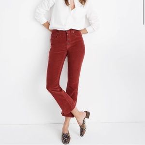 Madewell Cali Demi Boot Jeans in Corduroy